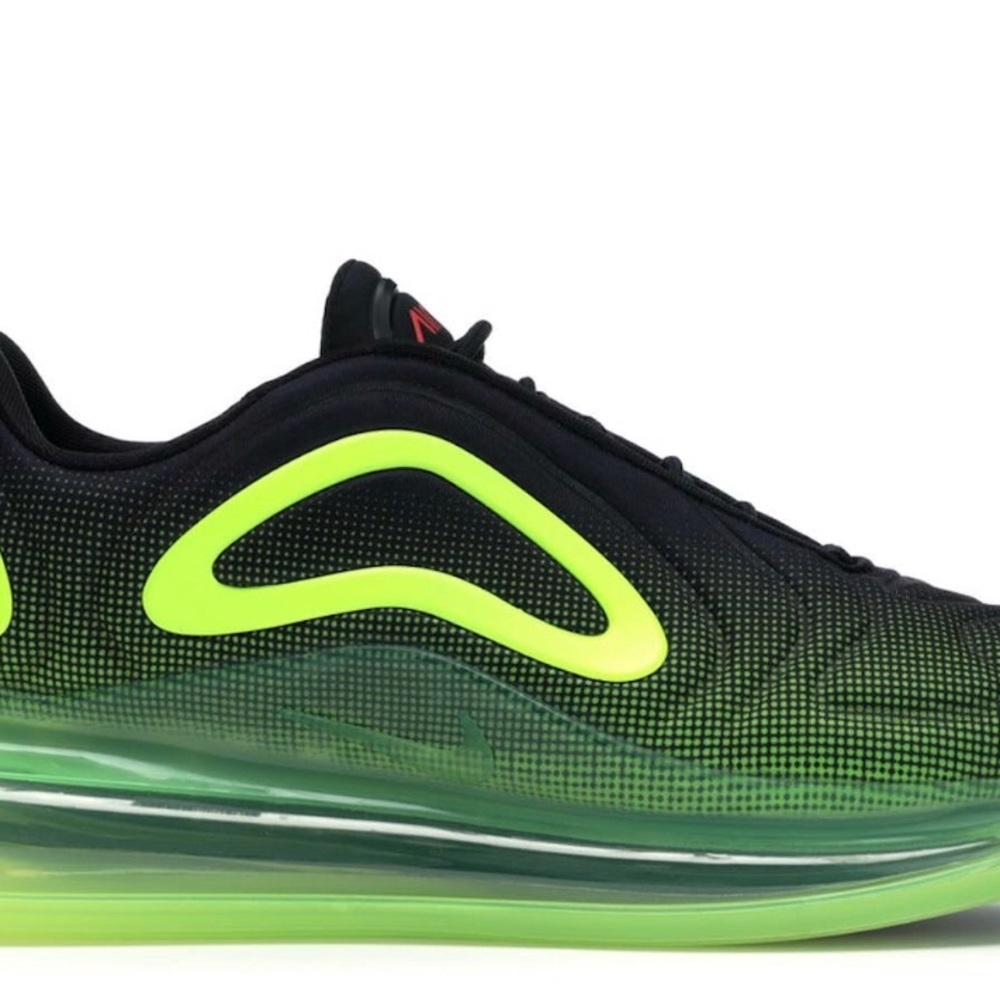 Men's Air Max 720 Sneakers In Black And Green